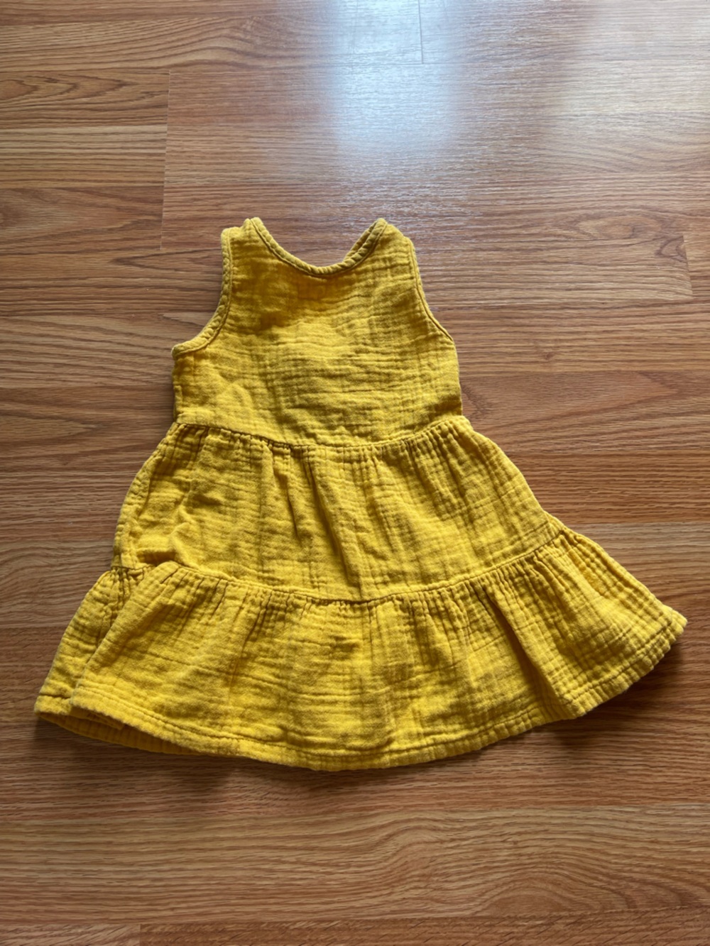 Cat & Jack Mustard Yellow Gauze Dress